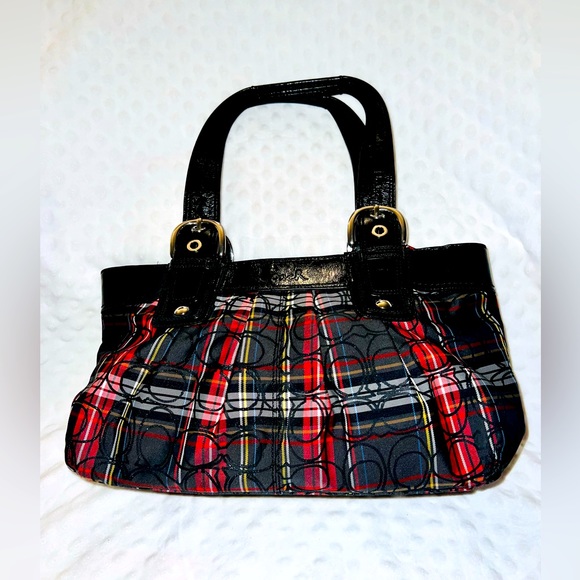 Coach Tartan SoHo Plaid Purse Vintage - Picture 2 of 13